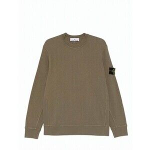 Stone Island Textured Cotton Long-Sleeve Crewneck Top - NWT